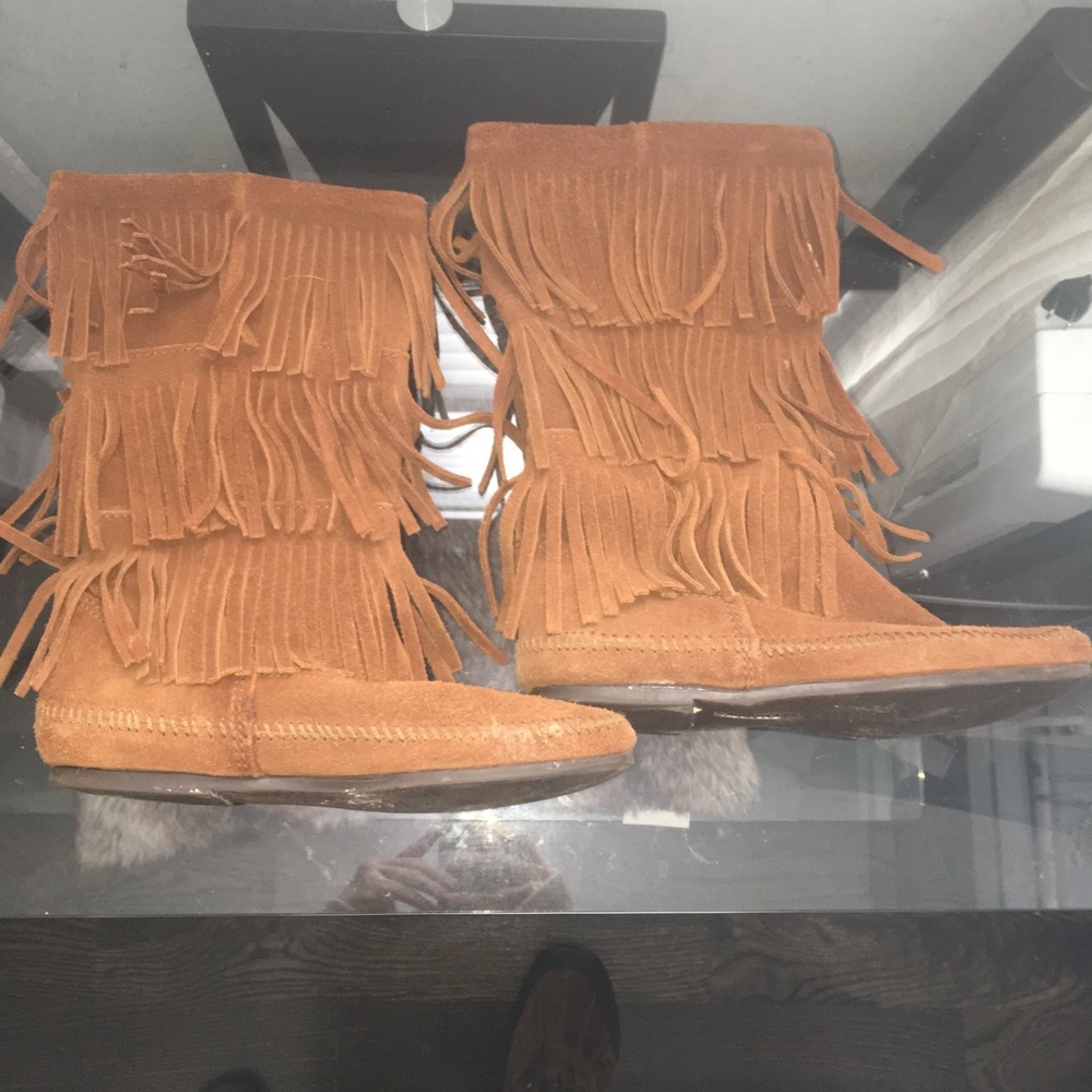 Minnetonka Fringe Boots
